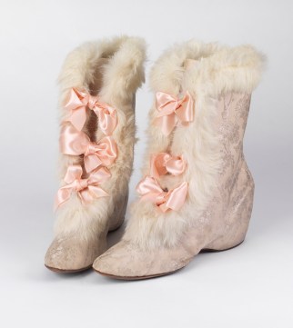 Pair of carriage boots. ca. 1900. Museum of the City of New York. 69.126.2A-B