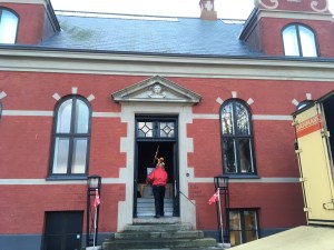 Arrival in Ribe--the art museum.